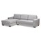 Baxton Studio Nevin Light Grey Upholstered Sectional Sofa with Left Facing Chaise 158-9745 - alternate 1